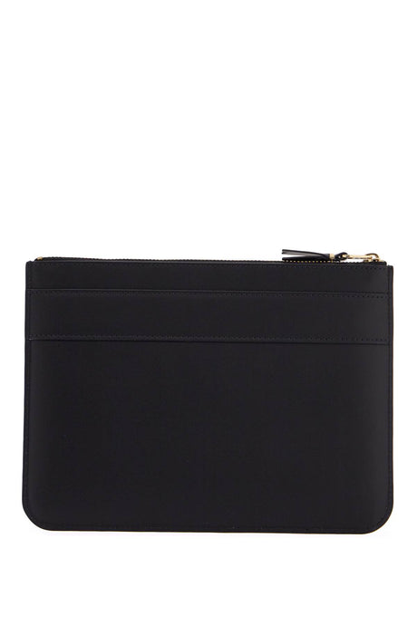 COMME DES GARÇONS WALLET Unisex Mini Black Leather Wallet with Bow