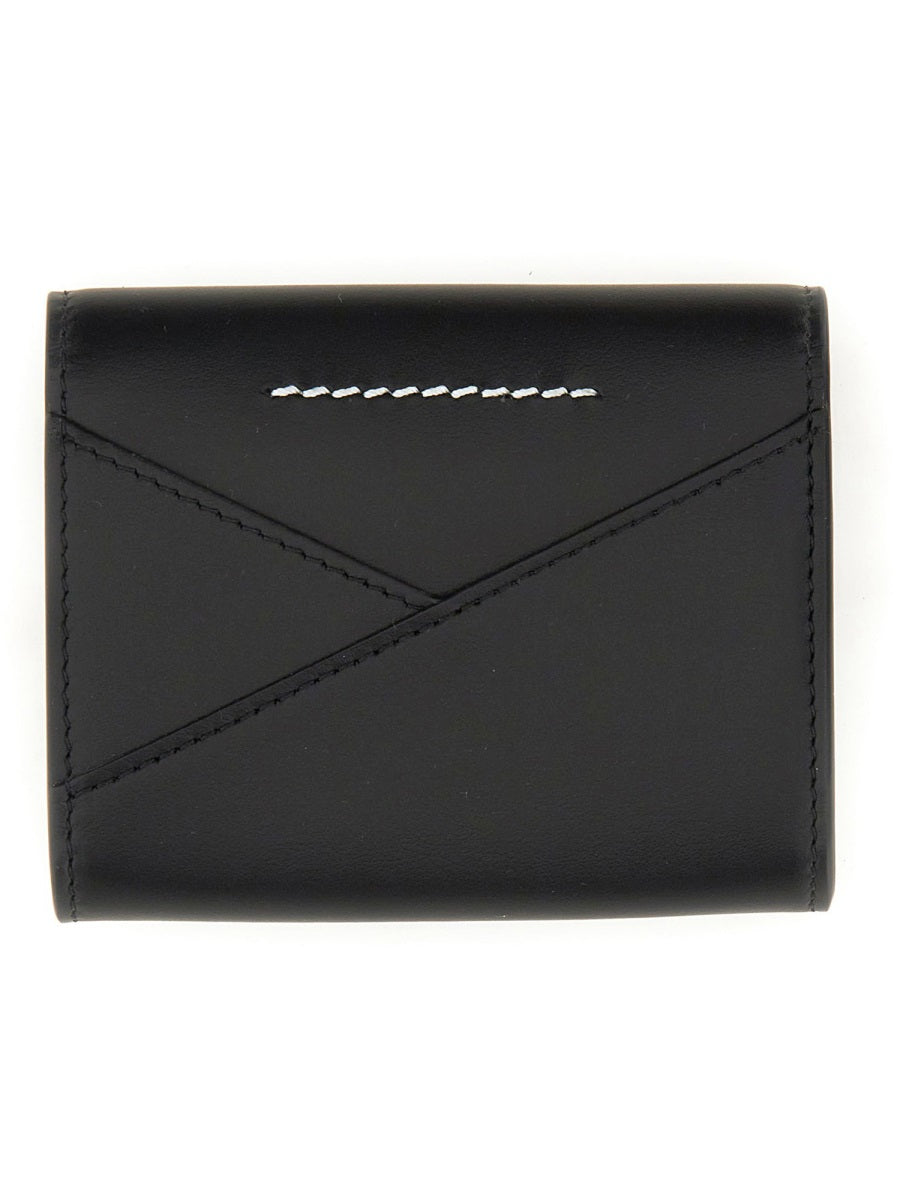 MM6 MAISON MARGIELA Mini Leather Wallet with Logo