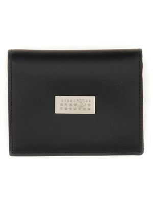 MM6 MAISON MARGIELA Mini Logo Wallet in Luxurious Leather