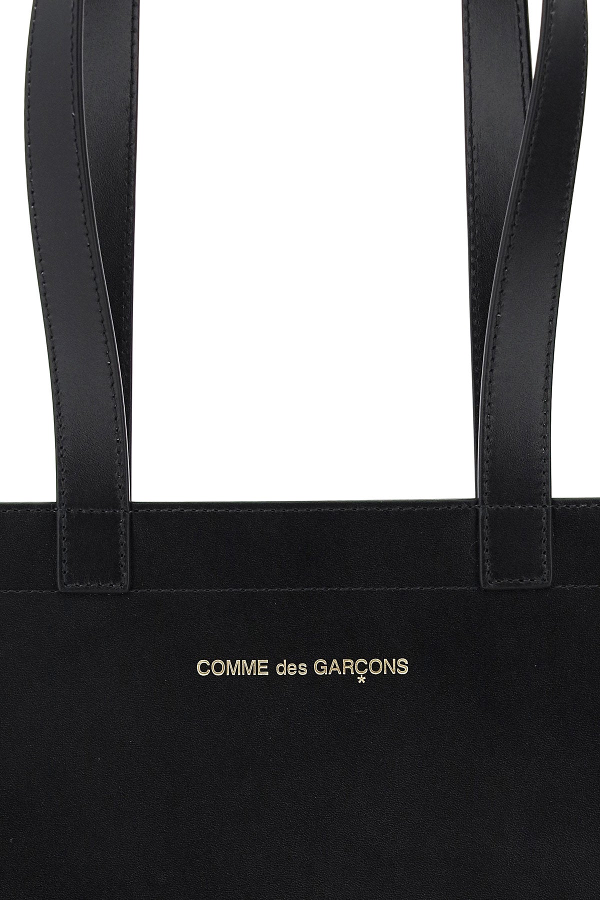 COMME DES GARÇONS PLAY Logo Print Leather Tote Handbag