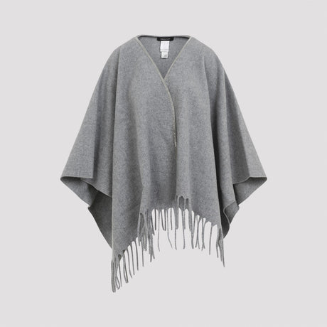 FABIANA FILIPPI Luxurious Wool Blend Cape for Women