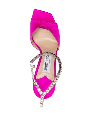 Fuchsia Rhinestone Sandals by Jimmy Choo for Women