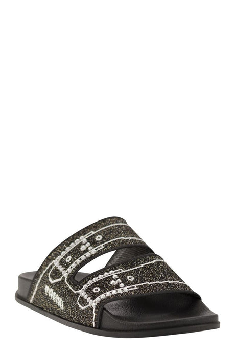 MARNI Eye-Catching Women's Sandals in Precious Jacquard - Unlined and Comfortable