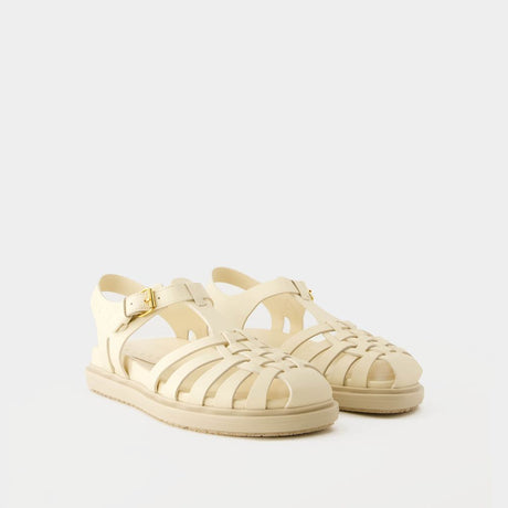 MARNI Sleek White Strappy Sandals for Women - SS24 Collection