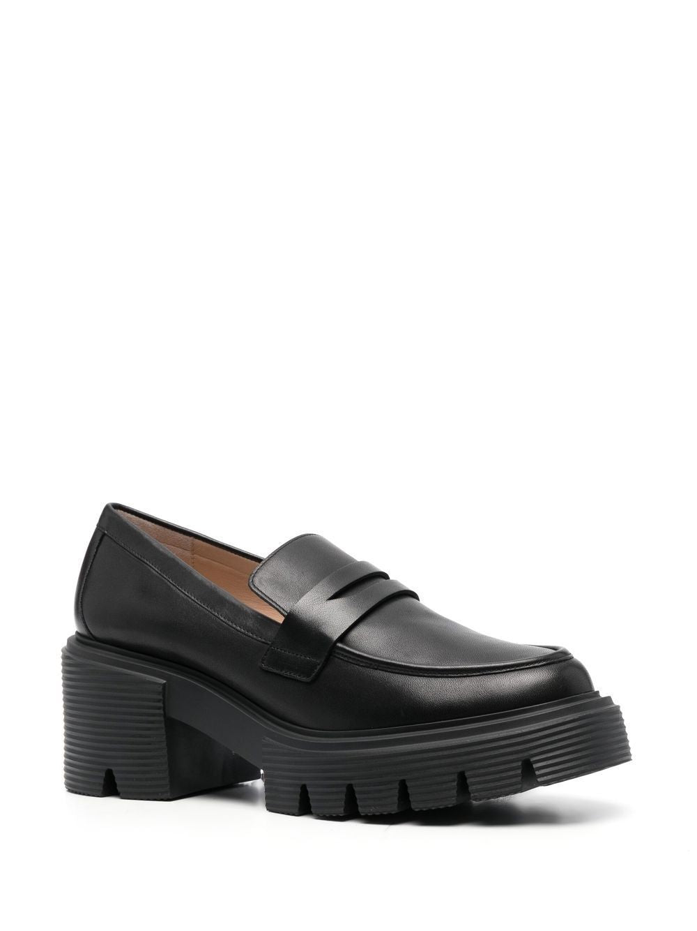 Soho Loafer - Black - Women's Moccasins with Platform by Stuart Weitzman