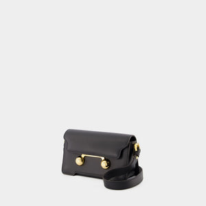 MARNI Elegant Mini Black Shoulder Bag