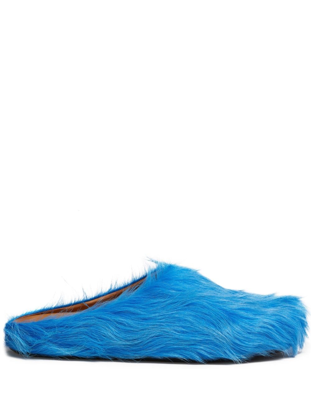 MARNI Light Blue Slip-On Fussbett Moccasins for Men