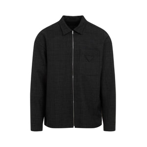 PRADA Elegant Wool Shirt for Men - Fall/Winter 2024