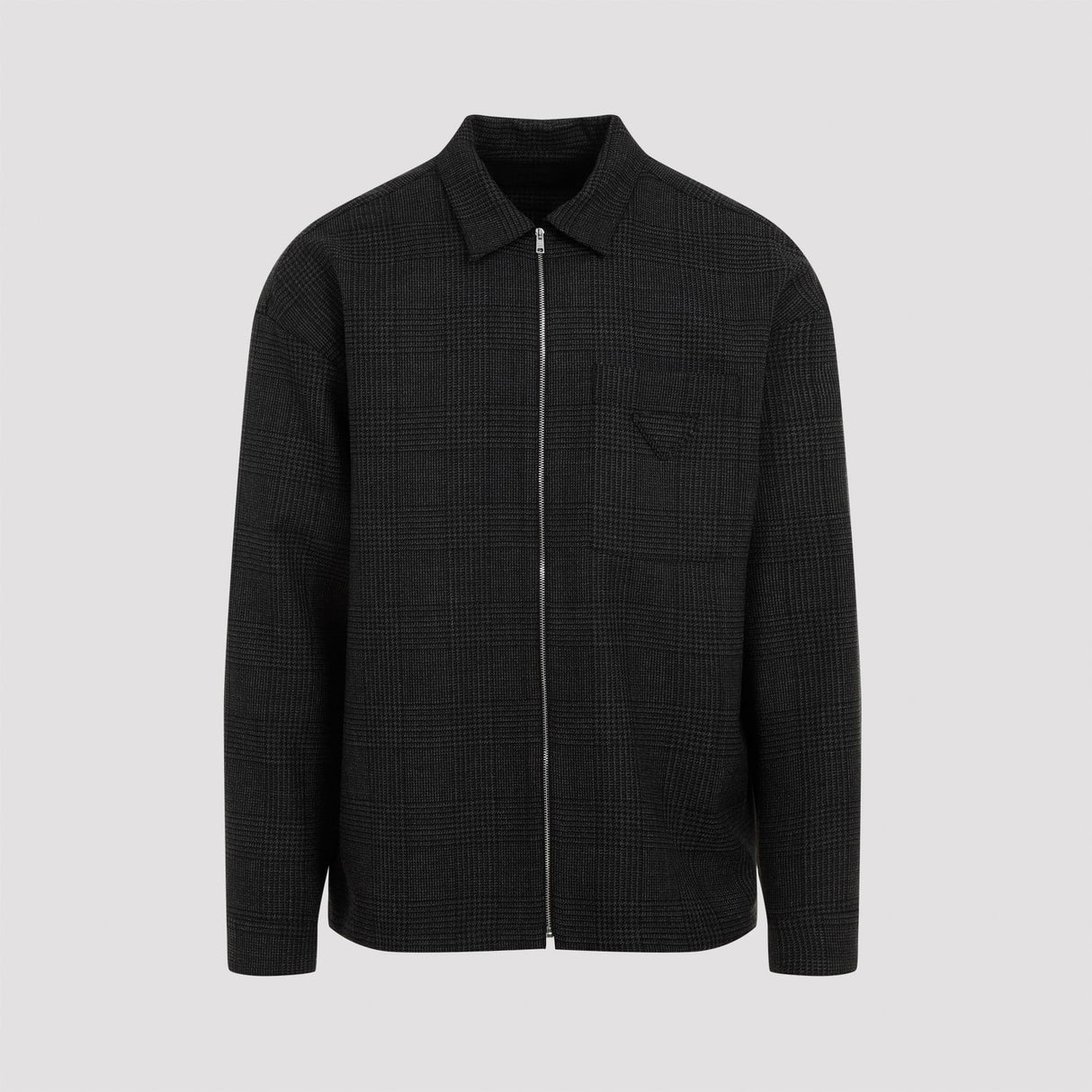 PRADA Classic Woolen Gray Shirt for Men