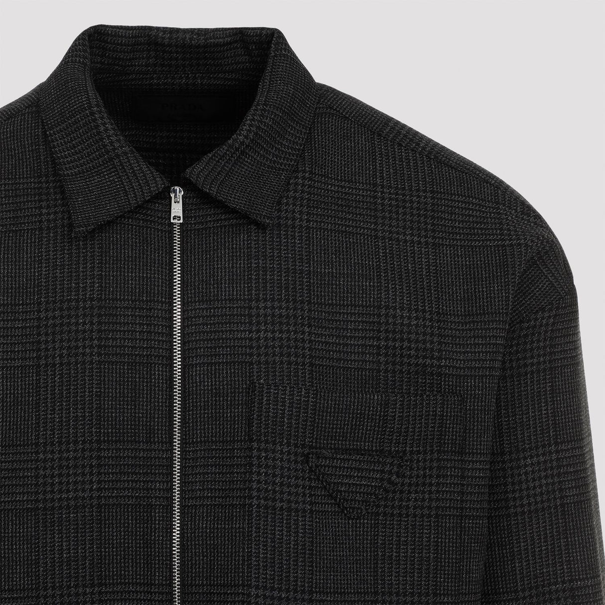 PRADA Elegant Wool Shirt for Men - Fall/Winter 2024