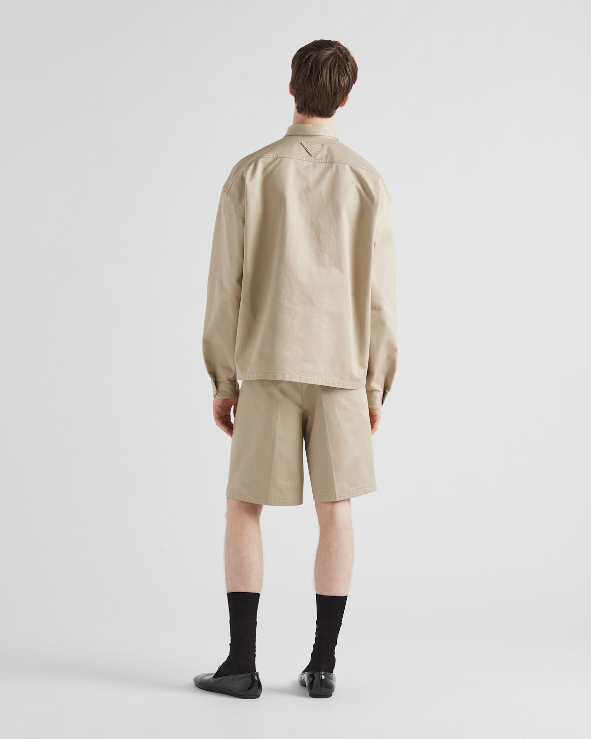 PRADA Beige Chino Shirt for Men - SS24 Collection