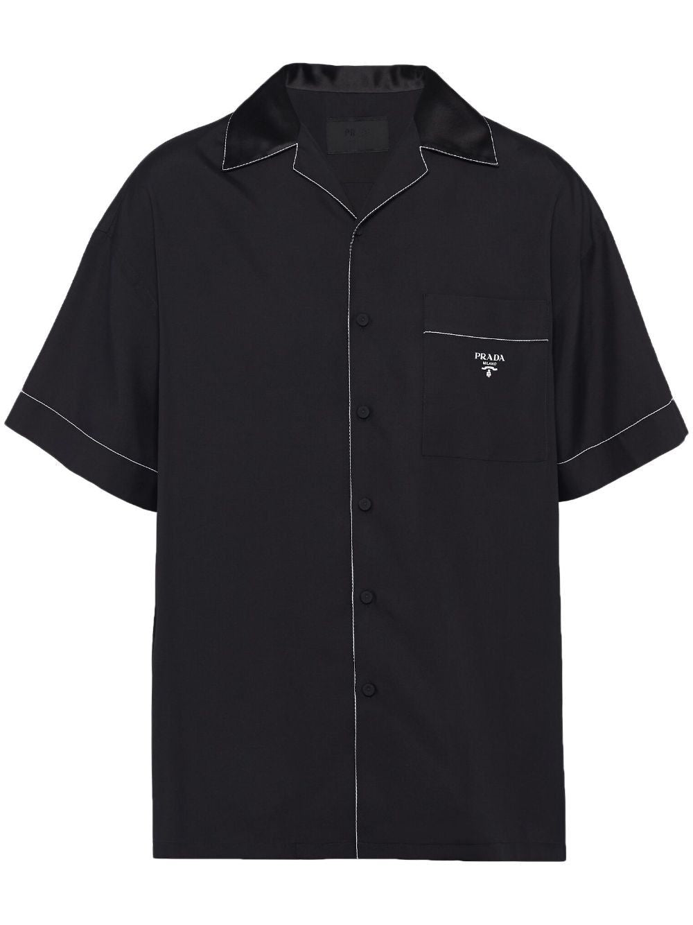 Áo silk đen cao cấp dành cho nam - Bộ sưu tập SS24