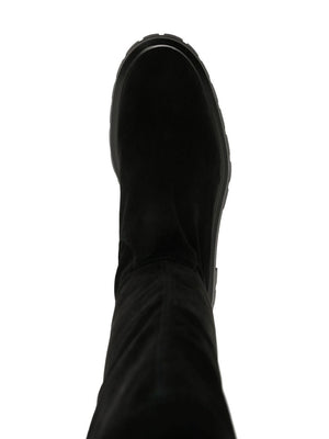 STUART WEITZMAN Stunning Black Suede Knee-High Boots for Women