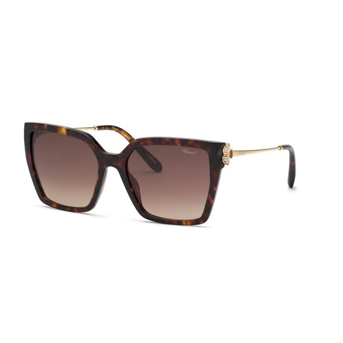 CHOPARD Elegant Havana Sunglasses with Brown Gradient Lens