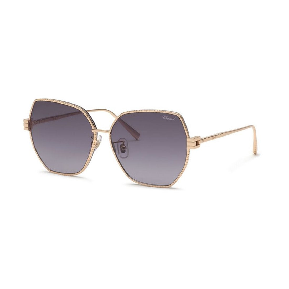 CHOPARD Elegant Titanium Sunglasses with Blue Gradient Lenses