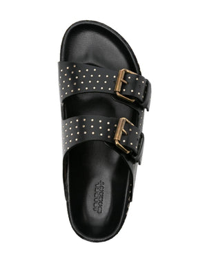 ISABEL MARANT Black Leather Sandals for Women - SS24 Collection