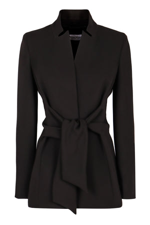 MAX MARA Elegant Bow Tie Front Blazer