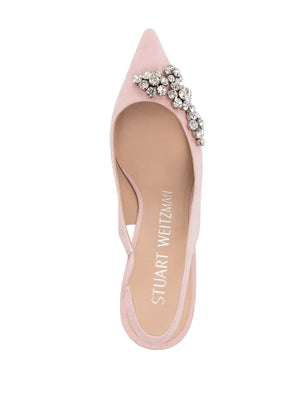 STUART WEITZMAN Elegant Crystal Ballet Pumps for Women in FW23