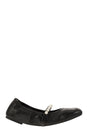 STUART WEITZMAN Classic Black Leather Ballet Flats for Women