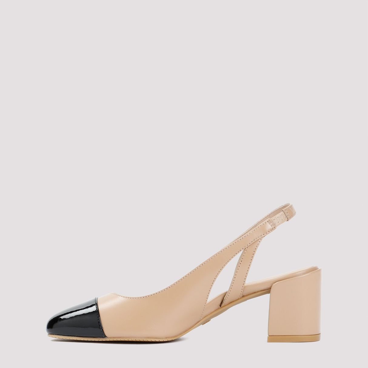 STUART WEITZMAN Nude & Neutral Leather Sleek Sandals for Women