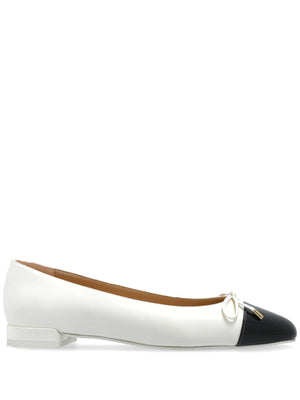 STUART WEITZMAN Sleek Bow Flat Ballerina Shoes