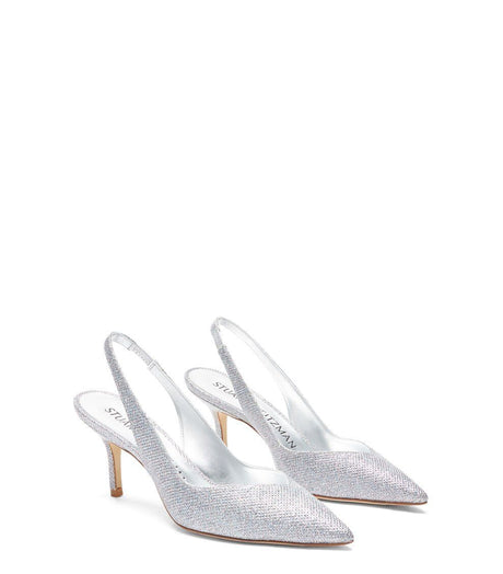 STUART WEITZMAN Elegant Silver Slingback Pumps - Size 5.5