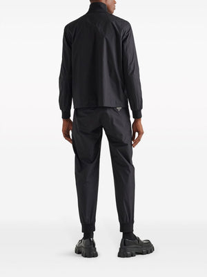 PRADA Men's Black Silk Jacket for Timeless Elegance