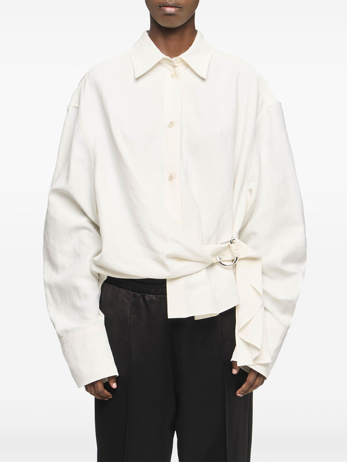 JW ANDERSON Draped Twisted Shirt for Women - SS25