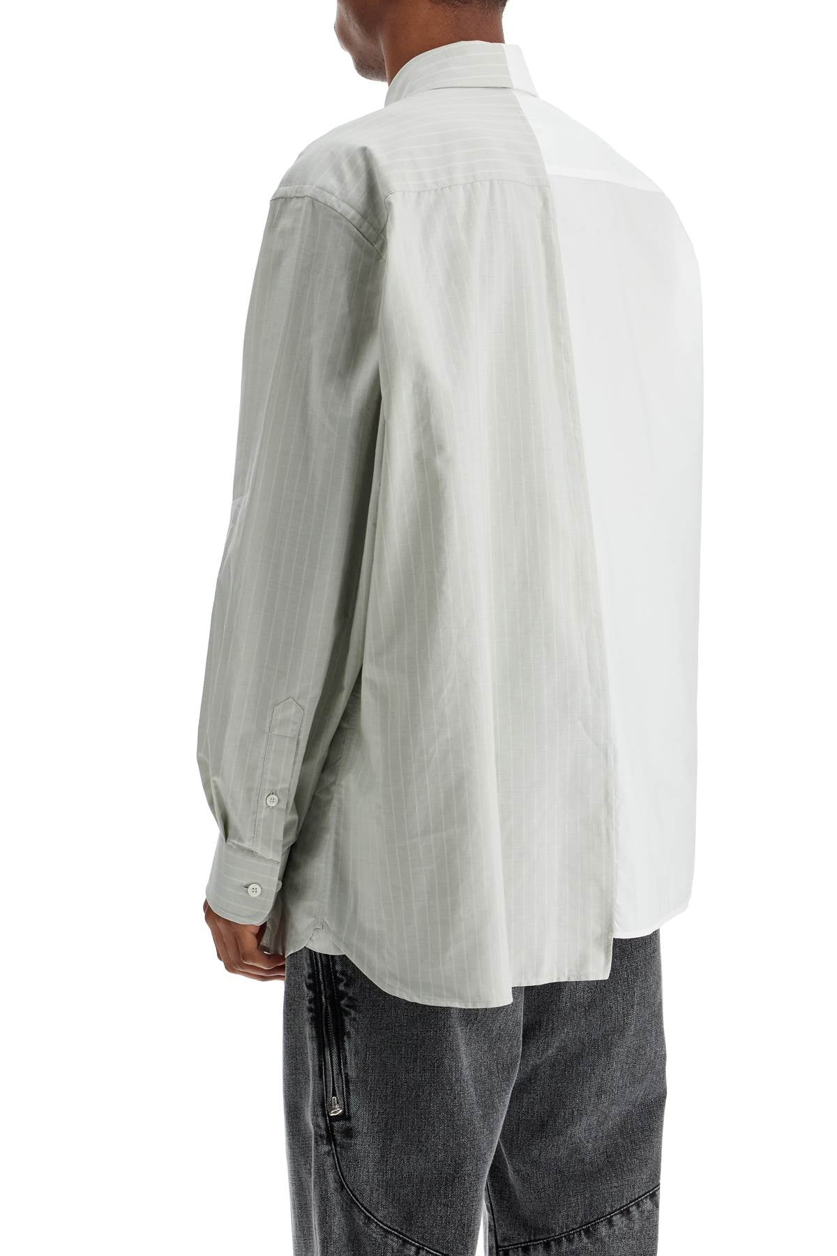 MM6 MAISON MARGIELA Asymmetrical Numeric Long-Sleeved Shirt - Size IT 46