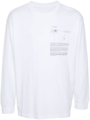 MAISON MARGIELA Cotton Long Sleeve T-Shirt with Printed Logo