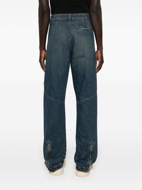 MM6 MAISON MARGIELA Blue 24SS Denim Straight Pants for Men