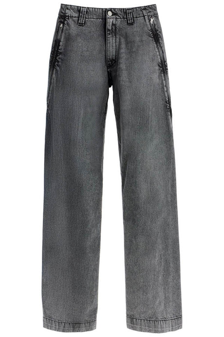 MM6 MAISON MARGIELA Straight Leg Jeans with Large Pockets