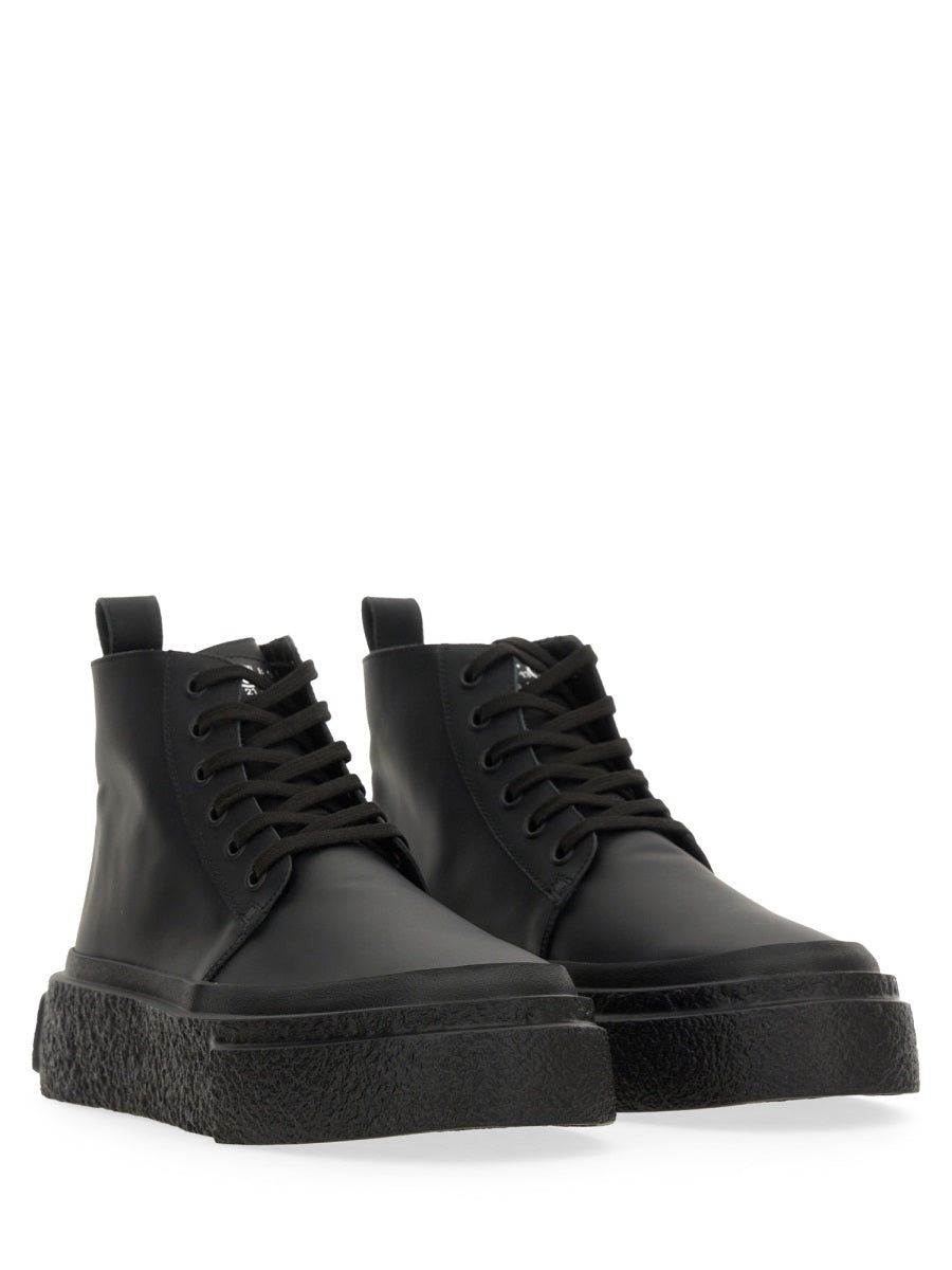 MM6 MAISON MARGIELA Leather Lace-Up Sneakers for Men - A Stylish Choice for FW24