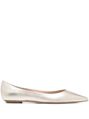 STUART WEITZMAN Emilia Metallic Ballerina Flats for Women