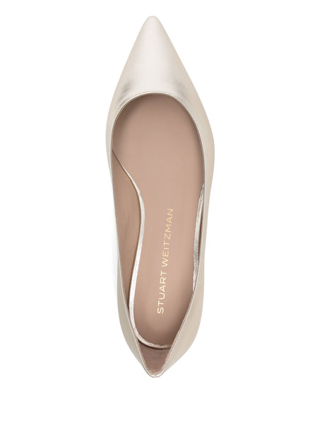 STUART WEITZMAN Emilia Metallic Ballerina Flats for Women