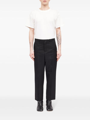 MM6 MAISON MARGIELA Raw Cut Tailored Trousers for Men - Fall/Winter 2024