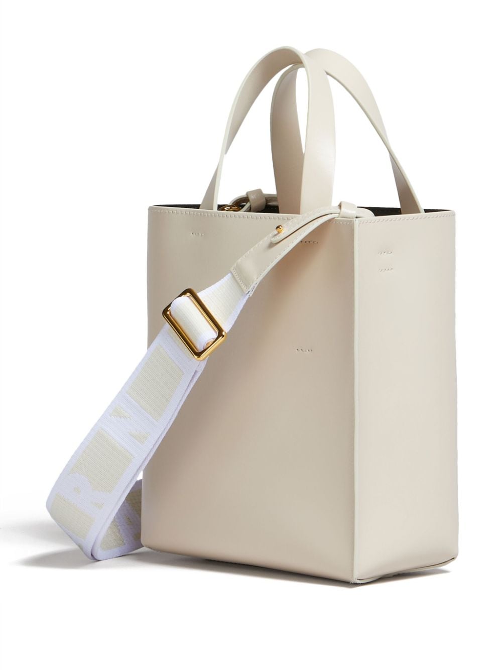 MARNI Mini Museo Tote in Elegant Beige