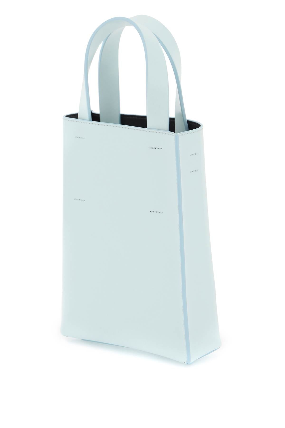 MARNI Light Blue Leather Tote Handbag for Women - Spring/Summer 2024 Collection