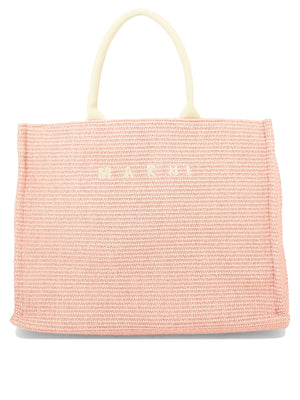 MARNI Elegant Pink Tote Handbag with Multiple Carrying Options