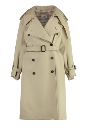 MAISON MARGIELA Stylish Beige Cotton Trench Jacket for Women - FW22 Collection