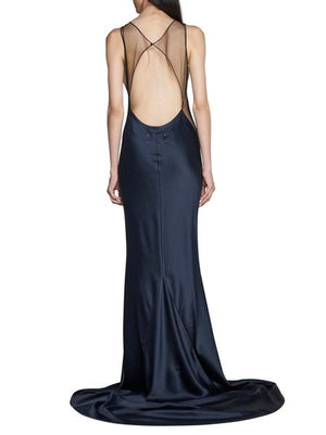 Đầm lụa hai mảnh xanh đẹp cho nữ | Bộ sưu tập FW23