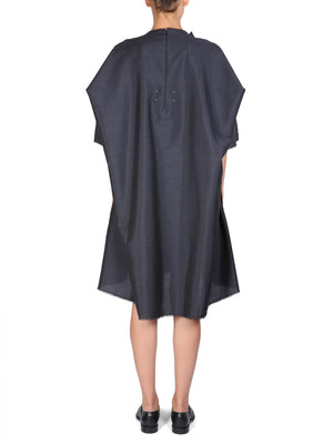 MAISON MARGIELA Chic Mohair Blend Dress with Round Neckline