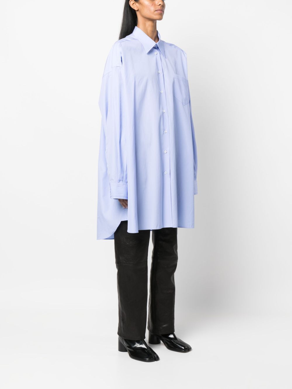 MAISON MARGIELA Longline Poplin Shirt for Women