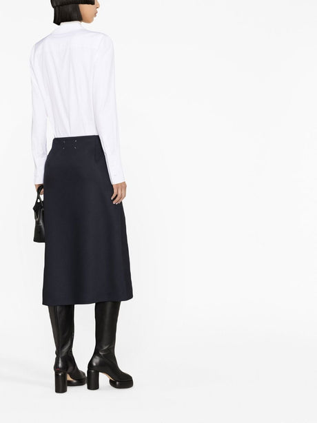 MAISON MARGIELA Chic Wool Straight Skirt