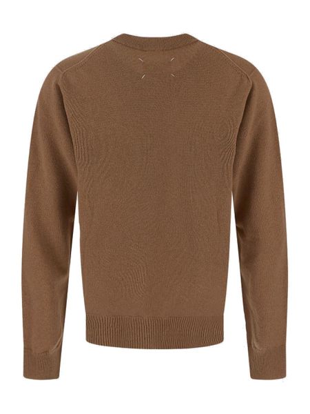 Sweater Cashmere Nam Màu Xám Than Maison Margiela XU 2024