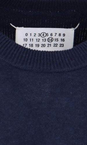 Sweater Cashmere Nam Màu Xám Than Maison Margiela XU 2024