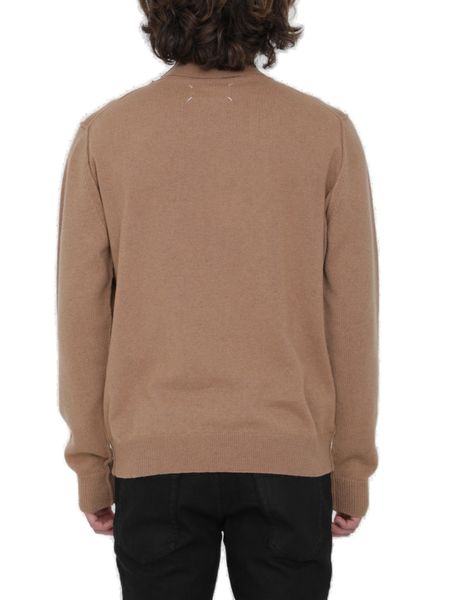 MAISON MARGIELA Mens Cashmere Turtleneck Sweater - FW23 Camel