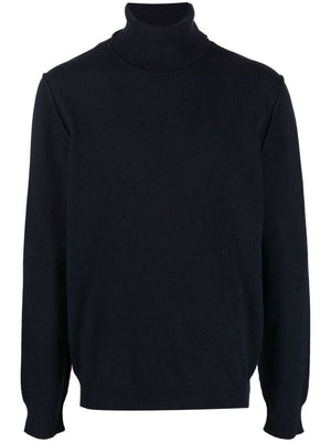 MAISON MARGIELA Luxurious Blue Cashmere Turtleneck Sweater for Men