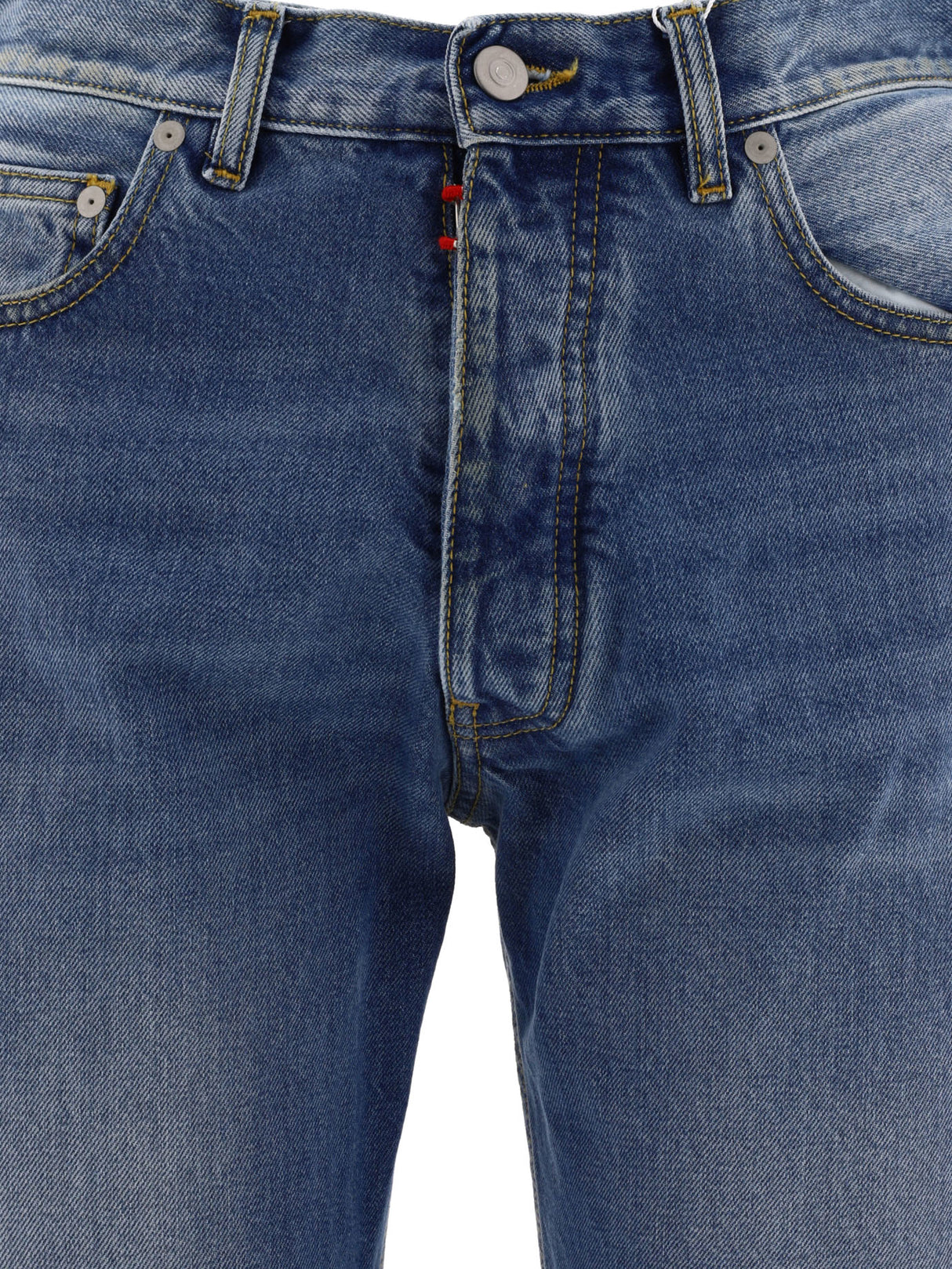 MAISON MARGIELA Straight-Leg Denim Jeans with Four-Stitch Detail