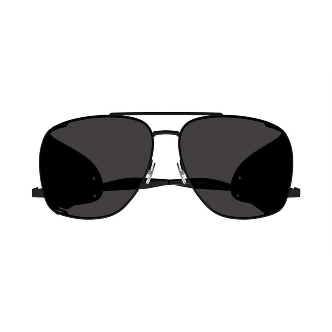 SAINT LAURENT Leon Leather Spoiler Sunglasses